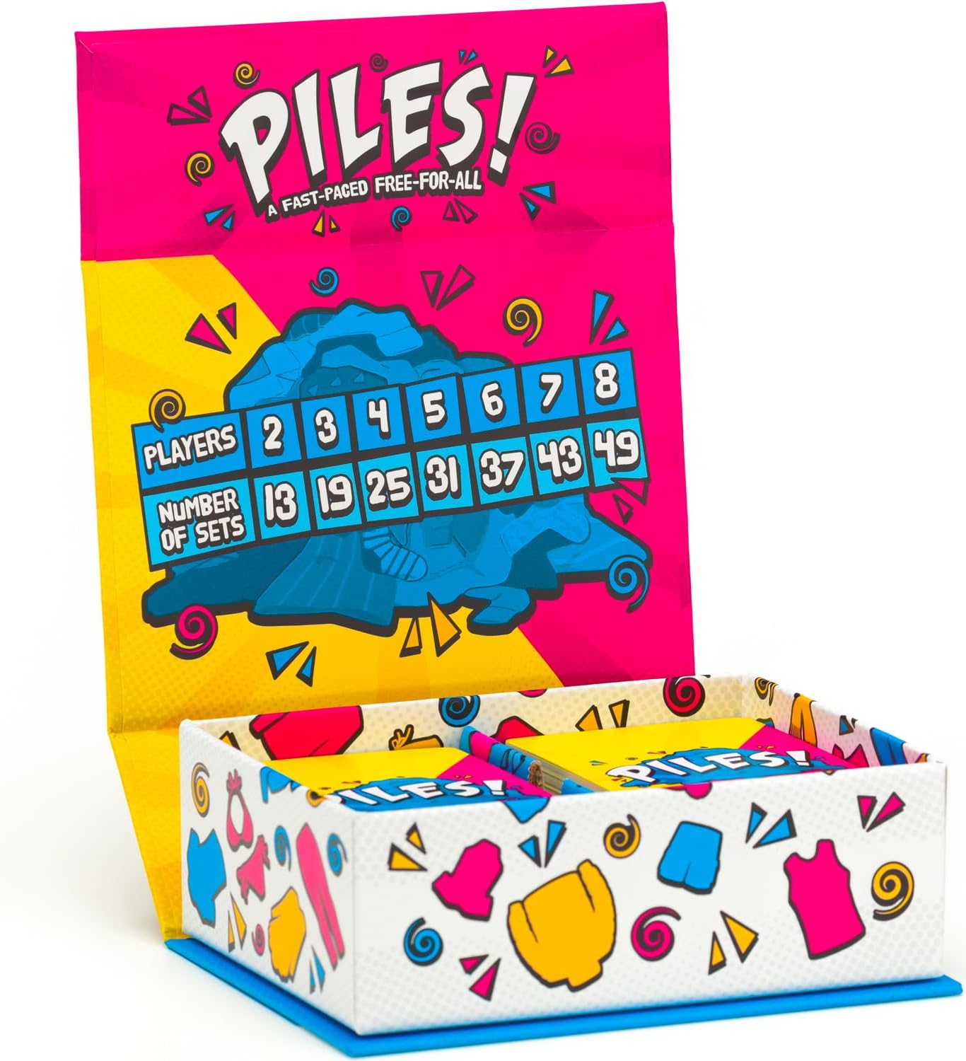 Piles! - Cards Games - Family Games -Games for Adults - Family Game Night - Travel Games - Memory Games - 10 Mins