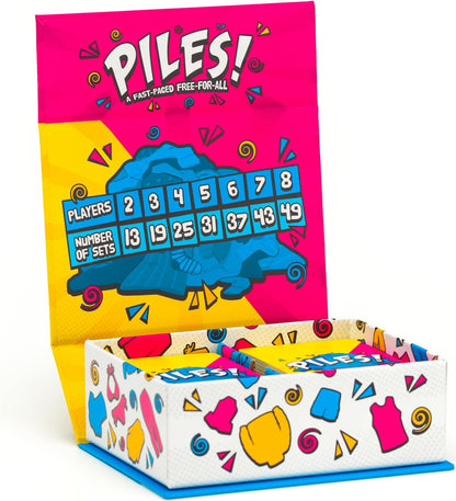 Piles! - Cards Games - Family Games -Games for Adults - Family Game Night - Travel Games - Memory Games - 10 Mins