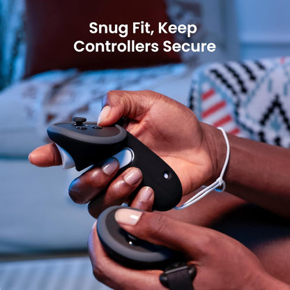 Upgraded Controller Grips Protector Compatible with Oculus/Meta Quest 3/3S, Non-Slip Handle Cover with Battery Opening, Accessories Made for Meta
