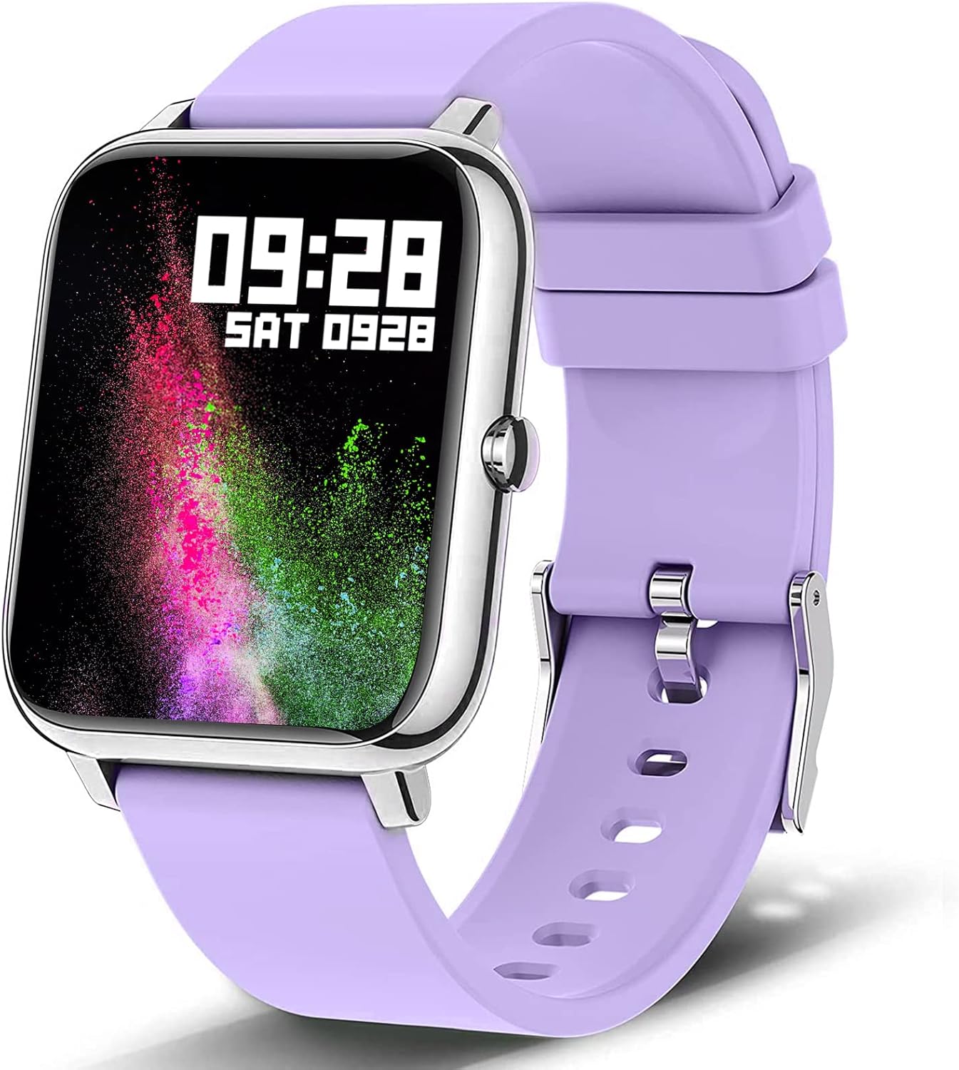 Smart Watch for Women Men, Popglory Smartwatch with Blood Pressure, Blood Oxygen, Sleep Monitor, Fitness Tracker with Heart Rate Tracking/Pedometer/Calories, Full Touch Fitness Watch for Android iOS