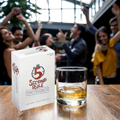 5 Second Rule Game for Adults - Fun Party Board Game with Trivia Cards, Ideal for Family Game Night with Teens and Adults