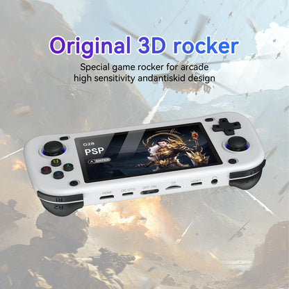 2025 New Retro handheld model,Portable Handheld Video handheld model ，4.3 inch IPS Screen with 64GB Card 15000 Games,20+ emulators& Linux System (White, 64)
