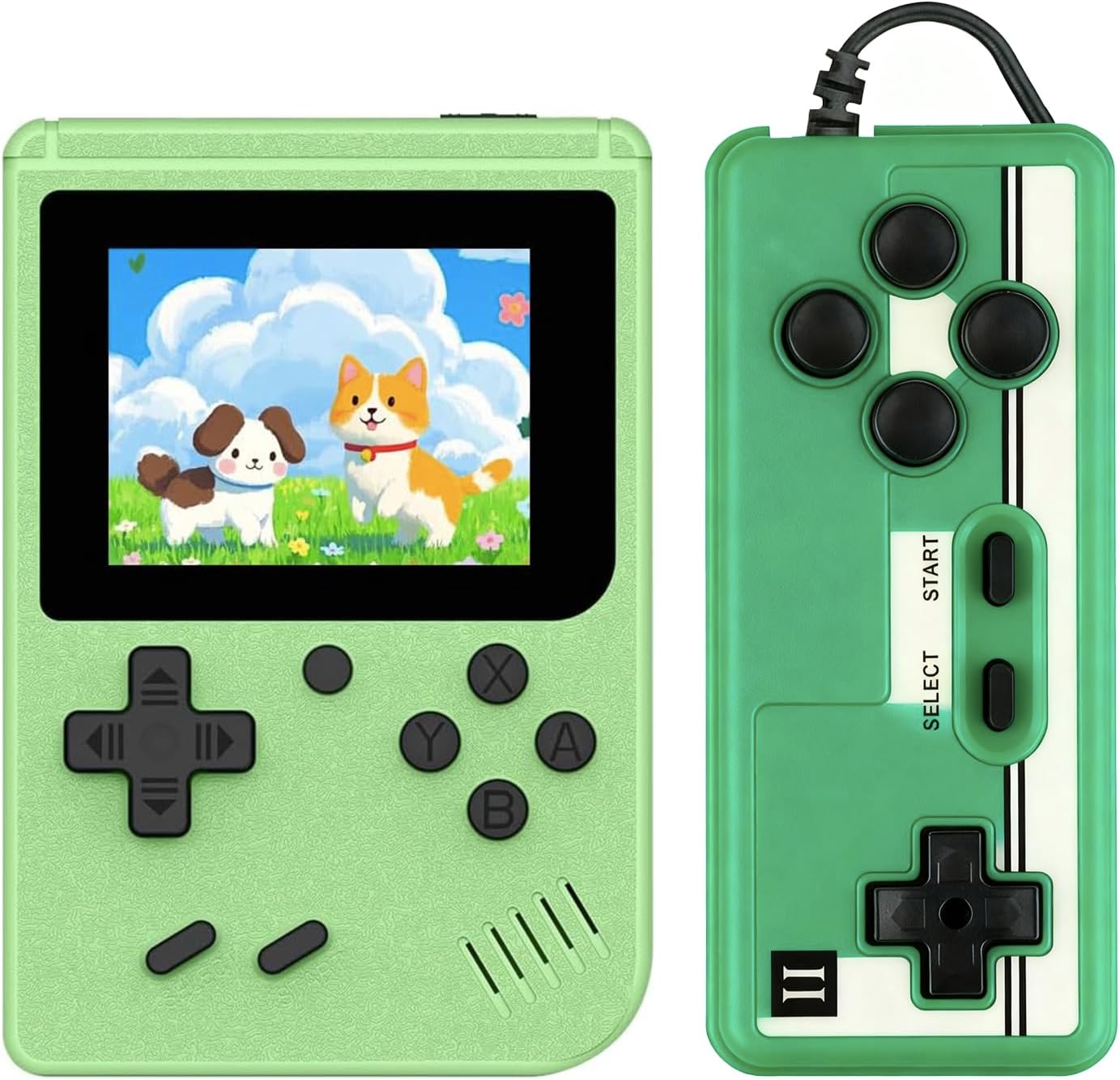 Retro handheld model with 500 Classic FC Games - 2.8 Inch Screen, Blue