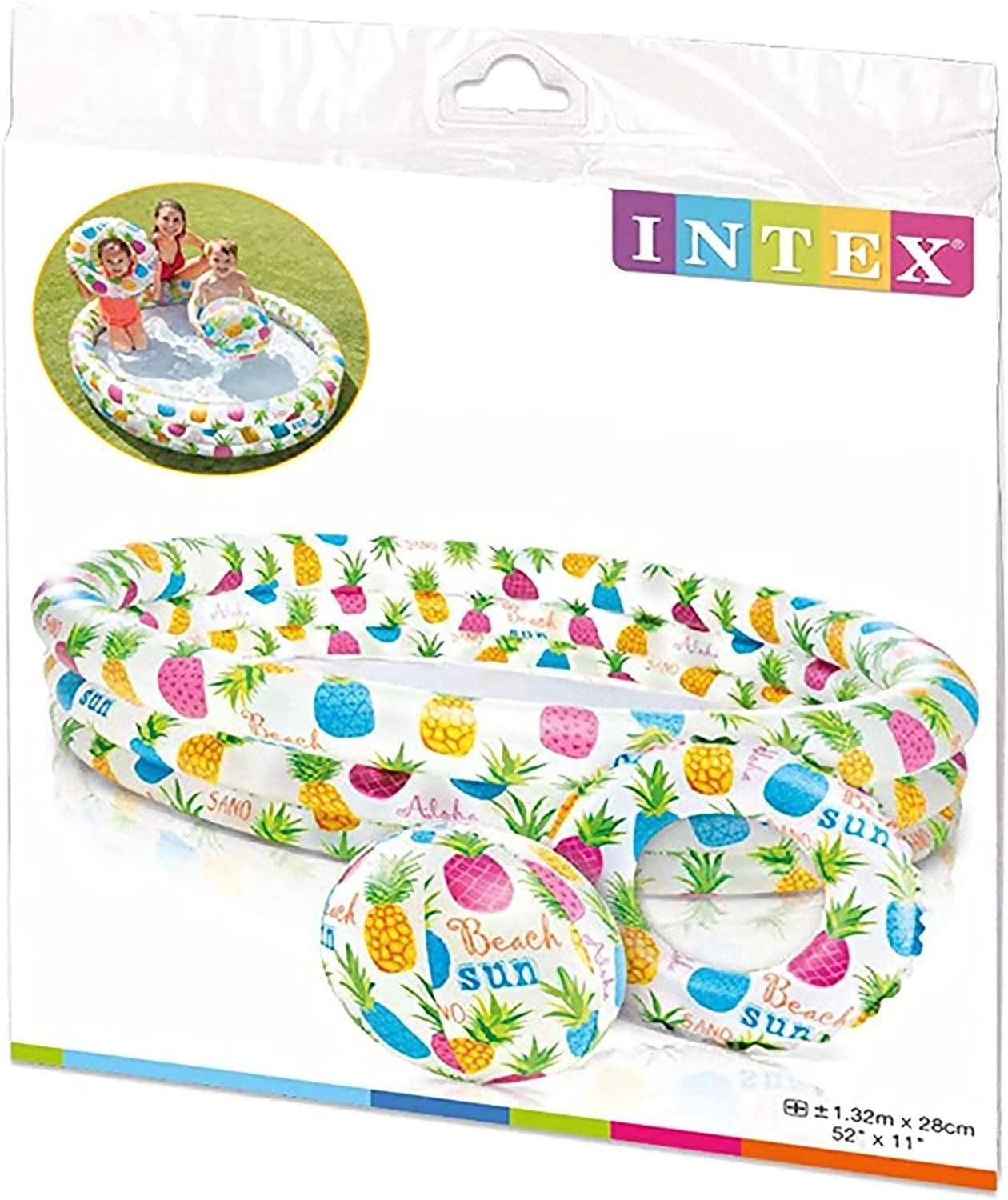 Intex Pineapple Splash Baby Pool Set