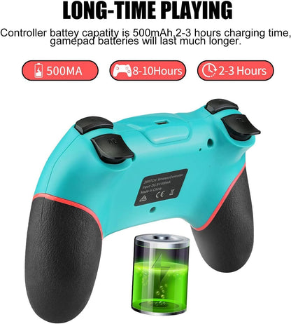 Switch Controller for Nintendo, Wireless Pro Controller for Nintendo Switch/Switch Lite, Switch Remote Controller Gamepad Joystick, Turbo and Dual Vibration (Black)