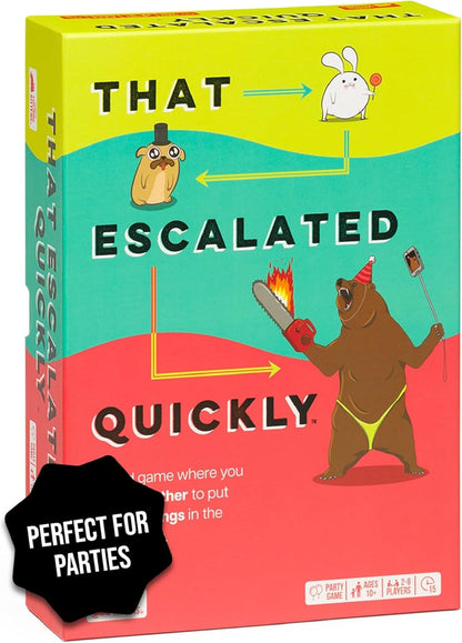 Exploding Kittens | That Escalated Quickly | Party Game | 2-8 Players | 15 Mins