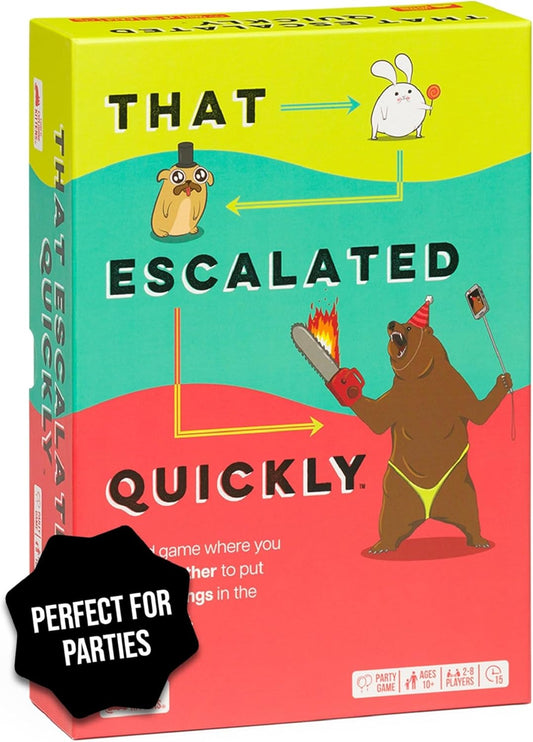 Exploding Kittens | That Escalated Quickly | Party Game | 2-8 Players | 15 Mins