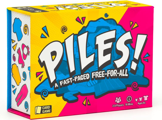Piles! - Cards Games - Family Games -Games for Adults - Family Game Night - Travel Games - Memory Games - 10 Mins