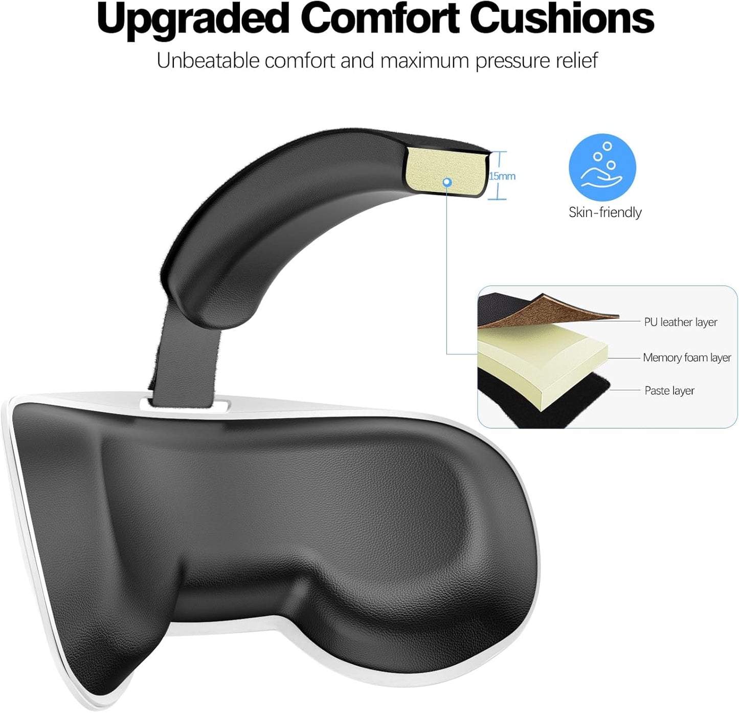 Head Strap Compatible with Oculus Quest 2,Meta Quest 2 Accessories Adjustable Elite Strap Replacement for Enhanced Comfort Support and Gaming Immersion in VR (Comfort Head Strap only)