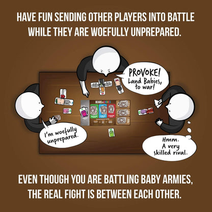 Exploding Kittens Bears vs Babies by Exploding Kittens - A Monster-Building Card Game - Family Card Game - Card Games for Adults, Teens & early-stage, Brown