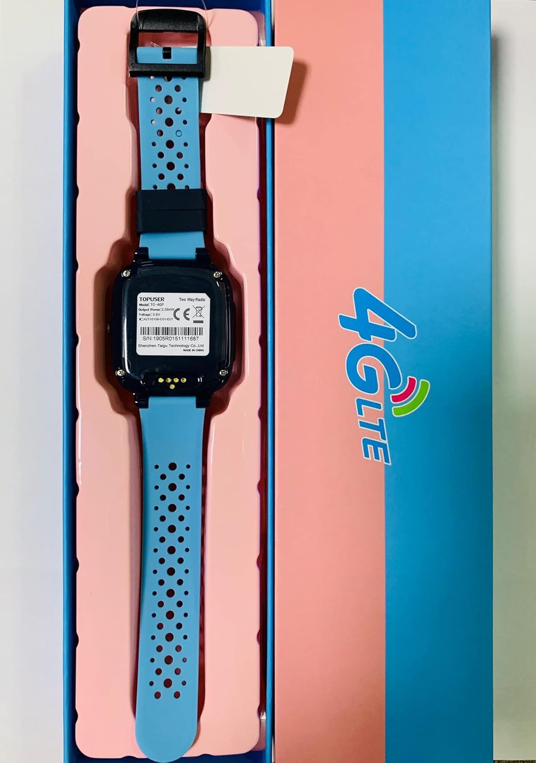 Kids 4G GPS Smart Watch, Waterproof Phone Smartwatch, Worldwide Real-time Tracking Video Phone Call Camera SOS Alarm Geo-Fence Touch Screen Pedometer Anti-Lost GPS Tracker Watch for Birthday Gift