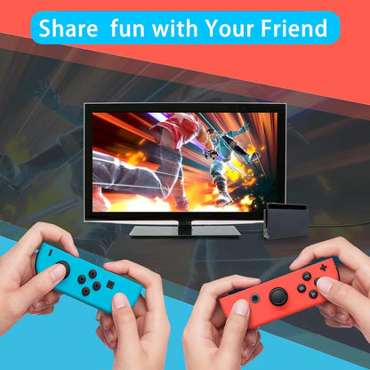 Wireless Controller Compatible with Nintendo Switch, Left & Right Game Controllers with Dual Vibration, Motion Control & Wake-Up Function
