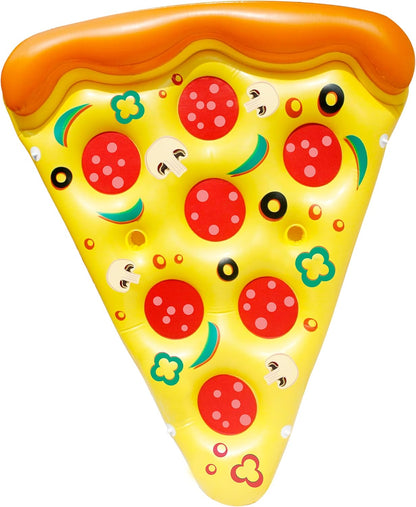 JOYIN Giant Inflatable Pizza Slice Pool Float, Fun Pool Floaties, Swim Party Toy, Summer Pool Raft (1 Pack), Extra Large with Cup Holders