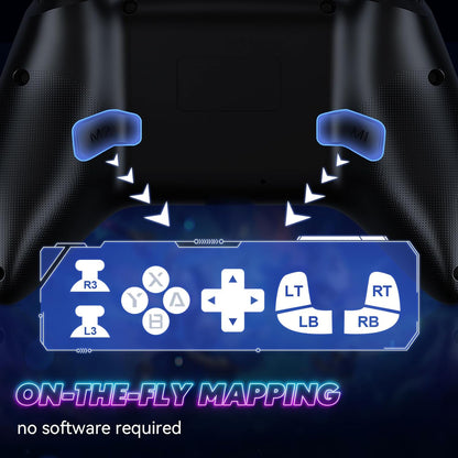 Dinosoo RGB Wireless Controller for Nintendo Switch 2/1 Lite/OLED, PC Bluetooth Games Controller, Turbo, Macro, 6 Gyro Axis, 4 Vibration Motors, Screenshot - 2 Pack