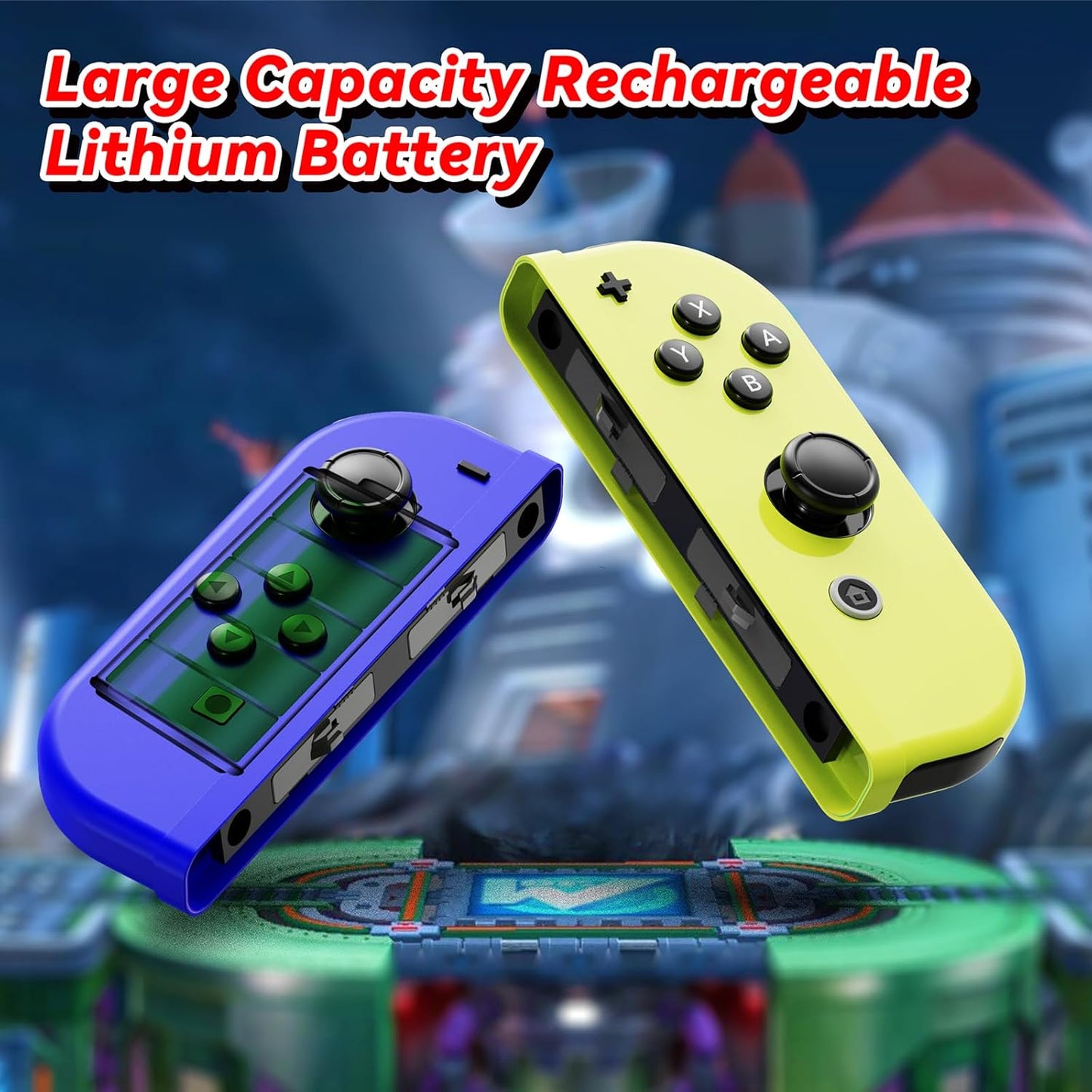 Wireless Controller Compatible with Nintendo Switch, Left & Right Game Controllers with Dual Vibration, Motion Control & Wake-Up Function