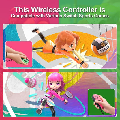 Wireless Controller Compatible with Nintendo Switch, Left & Right Game Controllers with Dual Vibration, Motion Control & Wake-Up Function