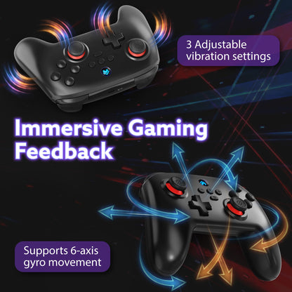 Wireless Bluetooth Game Controller for Switch 2, Switch and Switch Lite, Replacement Gamepad with Precision Joystick, Responsive Controls, Ergonomic Design