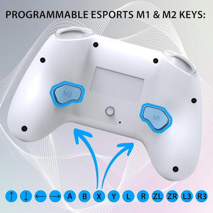 Subsonic Wireless Led Controller White for Nintendo Switch/Nintendo Switch