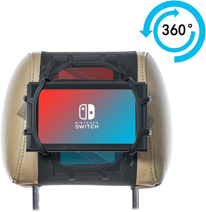 TFY Car Headrest Mount Silicon Holder for Game Machine Nintendo Switch and Other Tablets