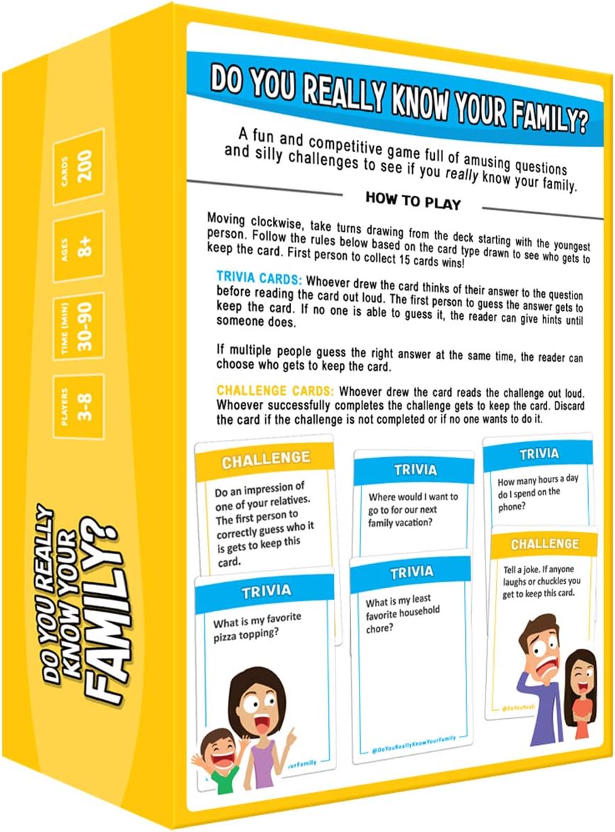 Moose Toys Do You Really Know Your Family Card Game
