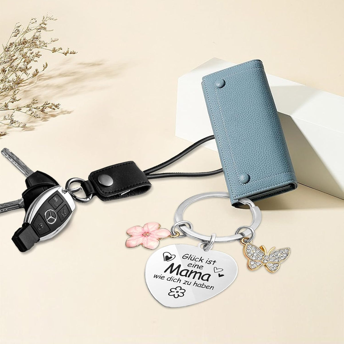 Gifts for Mum, Mum Gift Keyring Birthday Gift for Mum, Best Mum Gift, Gift Mum, Keyring Mum, Mother Gift, Stainless steel colour, non