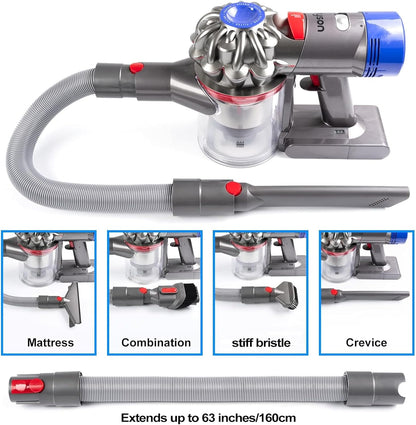 6 Pieces Vacuum Cleaner Accessories Compatible with Dyson V7 V8 V10 V11 V12 V15 Vacuum Attachment Kit Absolute Detect Cyclone Fluffy Mattress Outsize Cleaner Replacement Brush Tools