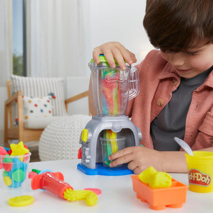 Play-Doh Swirlin' Smoothies Toy Blender Playset, Play Kitchen Appliances, Kids Arts and Crafts Toys for Ages 3+, Pretend Play Toy for Unisex