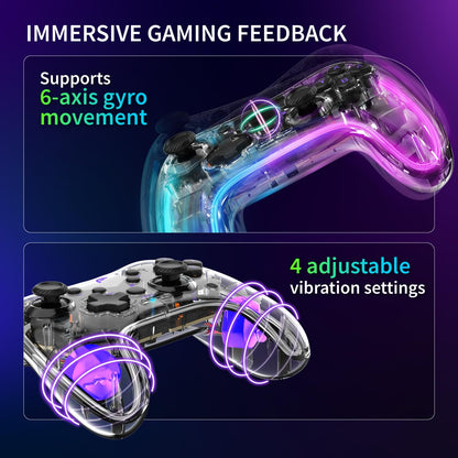 Wireless Bluetooth Game Controller for Switch 2, Switch and Switch Lite, Replacement Gamepad with Precision Joystick, Responsive Controls, Ergonomic Design
