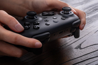 8BitDo Ultimate 2 Bluetooth Controller for Switch/Switch 2 & Windows PC, Switch Pro Controller with TMR Joysticks, Switchable Hall Effect/Tactile Triggers, Vibration and Motion Control - Black