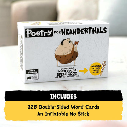 Exploding Kittens LLC Exploding Kittens Poetry for Neanderthals by Exploding Kittens - Card Games for Adults Teens & early-stage - Fun Family Games