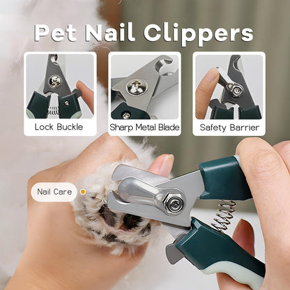 8-in-1 Grooming Kit for Dogs and Cats | Pet Hair Remover Brush, Dog Wash Slicker Brush,Nail Clippers Trimmer, Comb,Collapsible Bowl，Scissors,Cat Toothbrush,Dog Cat Shedding Control,Dog Grooming Kit