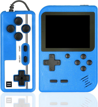 Retro handheld model with 500 Classic FC Games - 2.8 Inch Screen, Blue