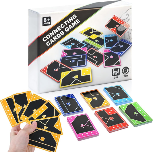 Shape Clash Strategy Card Game for Adults – Fast-Paced Shape Matching Tabletop Battle | Dynamic Board, Cover & Conquer | 2+ Players | Perfect for Game Nights & Parties