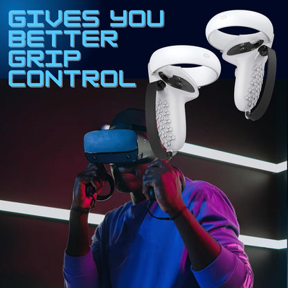 Controller Grip for Oculus Meta Quest 2 Accessories Grips Cover for VR Touch Controllers Covers Protector with Non-Slip Joystick Covers 1Pair (Gray)