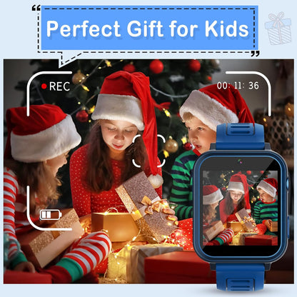 Phyulls Smart Watch for Kids, Smart Watch Toys with 39 Games Camera Video Recorder Music Alarm Calculator Calendar Flashlight Stopwatch Pedometer Gift Toys for 3-12 Years Old Boys and Girls (Black)