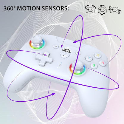 Subsonic Wireless Led Controller White for Nintendo Switch/Nintendo Switch