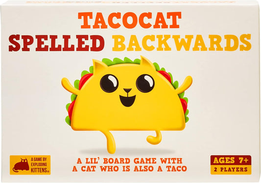 Exploding Kittens LLC Tacocat Spelled Backwards by Exploding Kittens - for Adults Teens- Fun Family Games