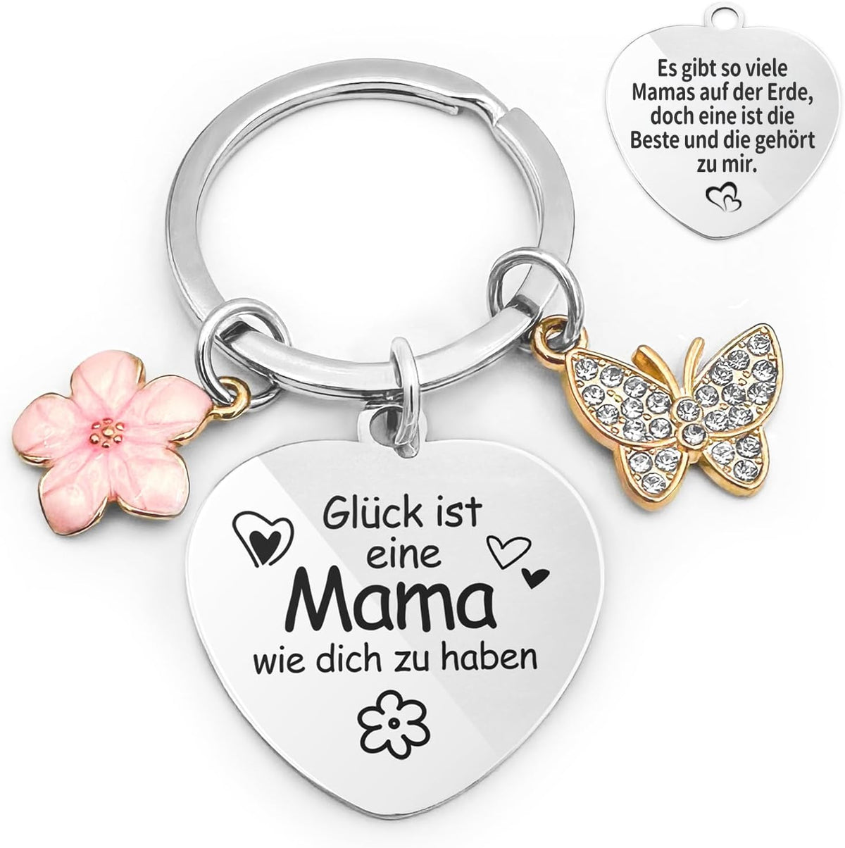 Gifts for Mum, Mum Gift Keyring Birthday Gift for Mum, Best Mum Gift, Gift Mum, Keyring Mum, Mother Gift, Stainless steel colour, non