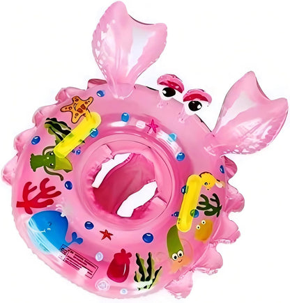 Baby Swimming Float Ring,Inflatable Swimming Ring Children Waist Float Inflatable Floats Pool Toys Swimming Pool Safety Handles Kids Toddler for Age of 6-36months