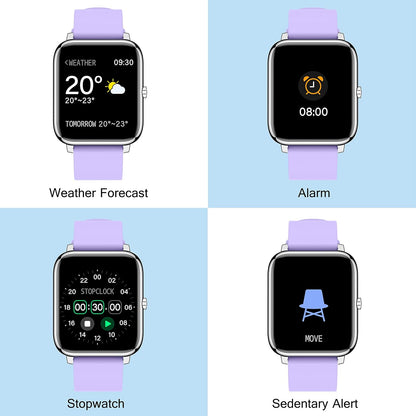 Smart Watch for Women Men, Popglory Smartwatch with Blood Pressure, Blood Oxygen, Sleep Monitor, Fitness Tracker with Heart Rate Tracking/Pedometer/Calories, Full Touch Fitness Watch for Android iOS