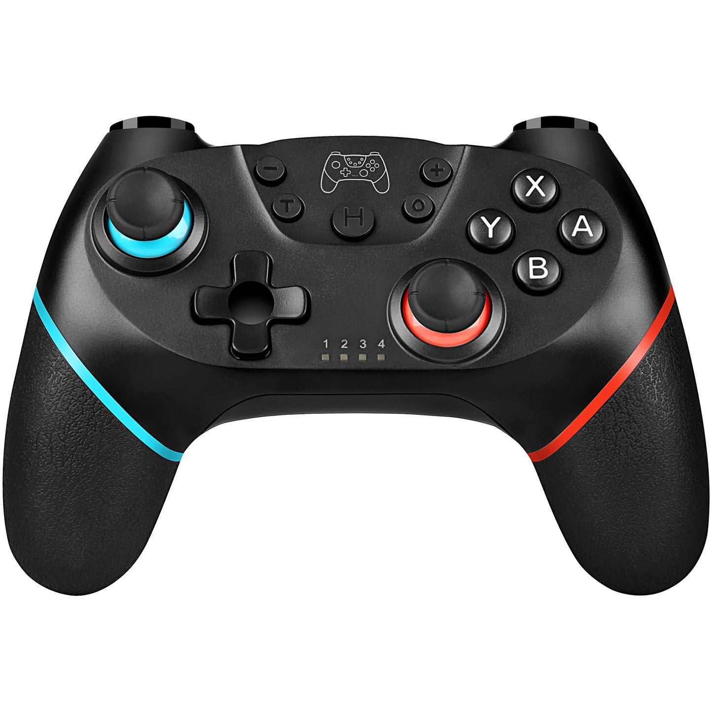 Wireless Controller Compatible with Switch Console, Motion Control Gamepad with Turbo, Dual Vibration & Wake-Up Function – White