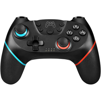 Wireless Controller Compatible with Switch Console, Motion Control Gamepad with Turbo, Dual Vibration & Wake-Up Function – White