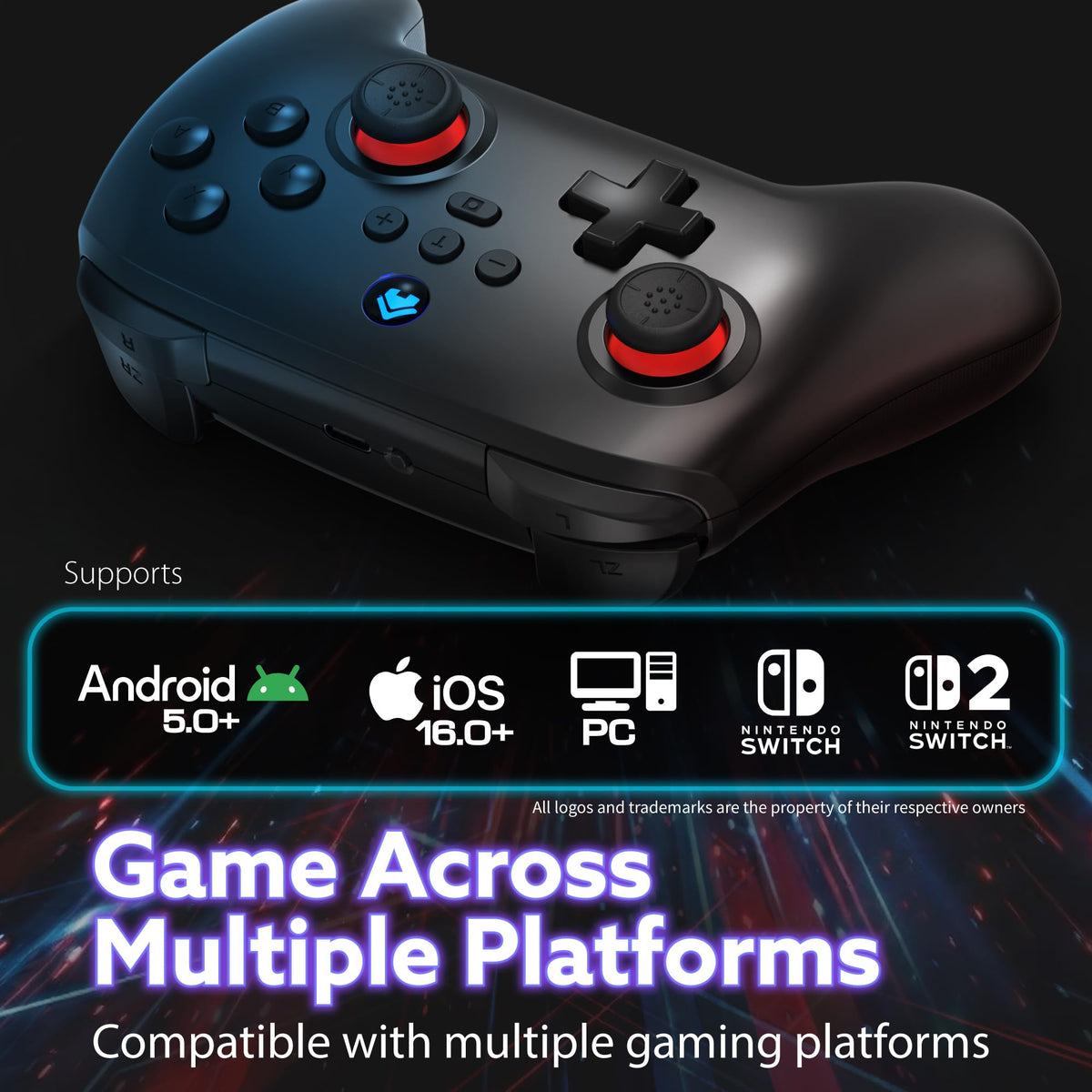 Wireless Bluetooth Game Controller for Switch 2, Switch and Switch Lite, Replacement Gamepad with Precision Joystick, Responsive Controls, Ergonomic Design