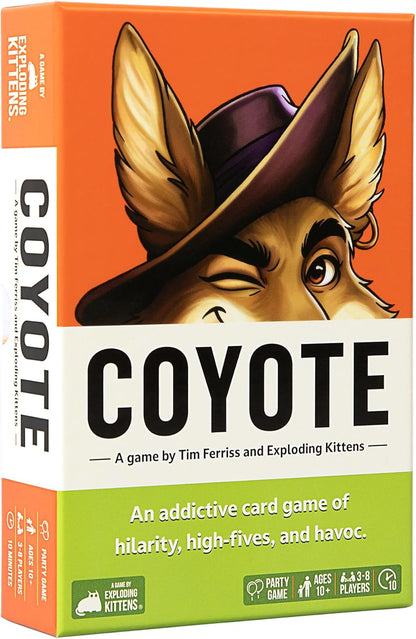 Exploding Kittens | Coyote Small Box | Bluffing Card Game | 3-8 Players, Ages 10+