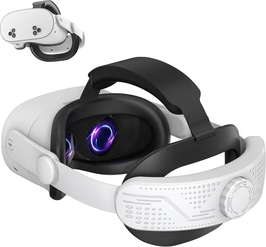 Comfort Head Strap for Meta Quest 3S - Adjustable Elite Strap Replacement with Pressure Relief, Enhanced Comfort & Balanced Weight - Lightweight, Retractable Design for VR Headsets (Meta Quest 3S)