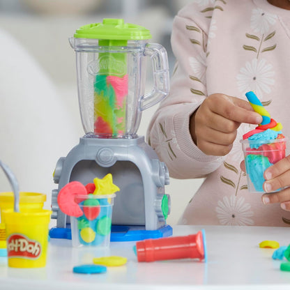 Play-Doh Swirlin' Smoothies Toy Blender Playset, Play Kitchen Appliances, Kids Arts and Crafts Toys for Ages 3+, Pretend Play Toy for Unisex