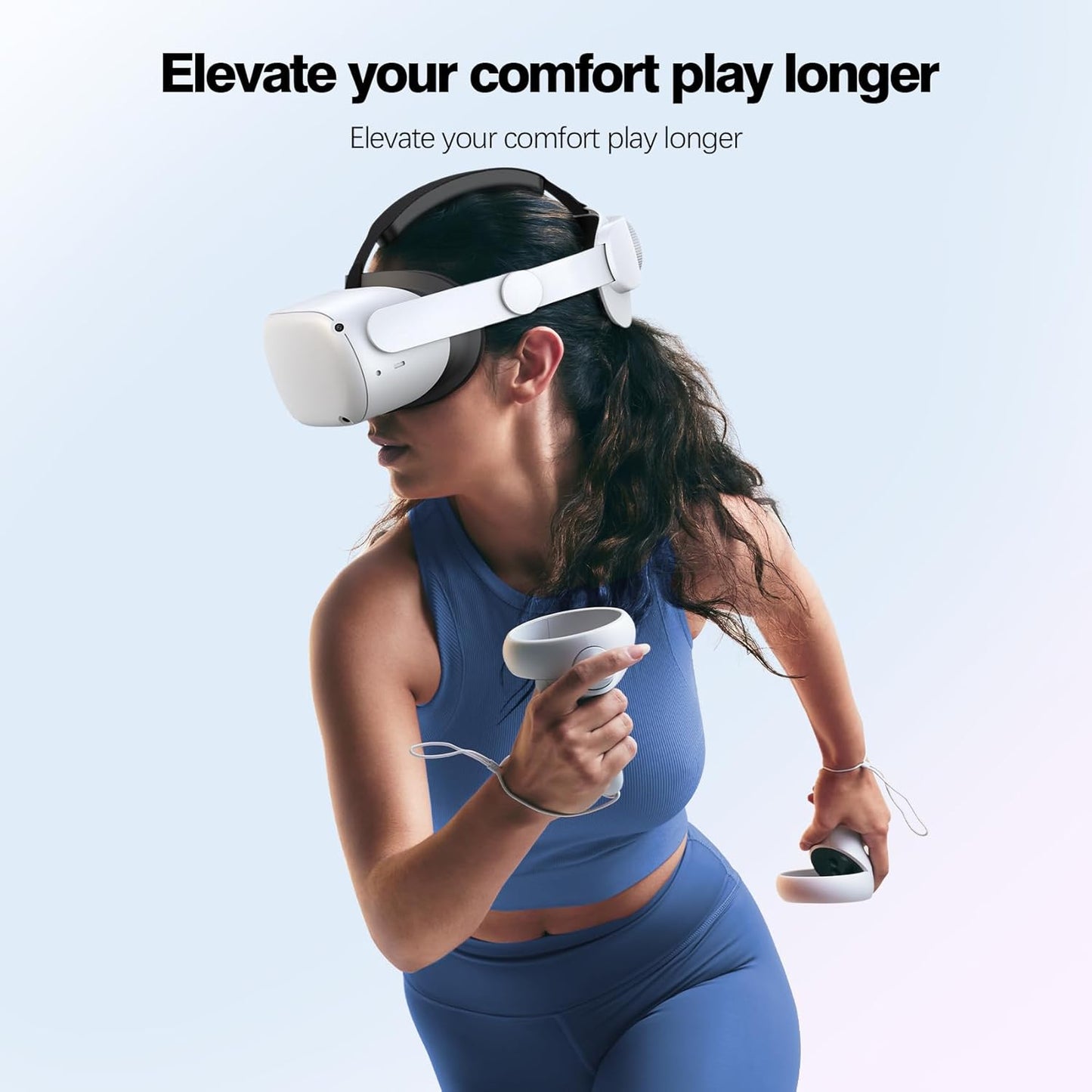 Head Strap Compatible with Oculus Quest 2,Meta Quest 2 Accessories Adjustable Elite Strap Replacement for Enhanced Comfort Support and Gaming Immersion in VR (Comfort Head Strap only)