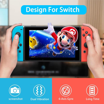 Wireless Controller Compatible with Nintendo Switch, Left & Right Game Controllers with Dual Vibration, Motion Control & Wake-Up Function