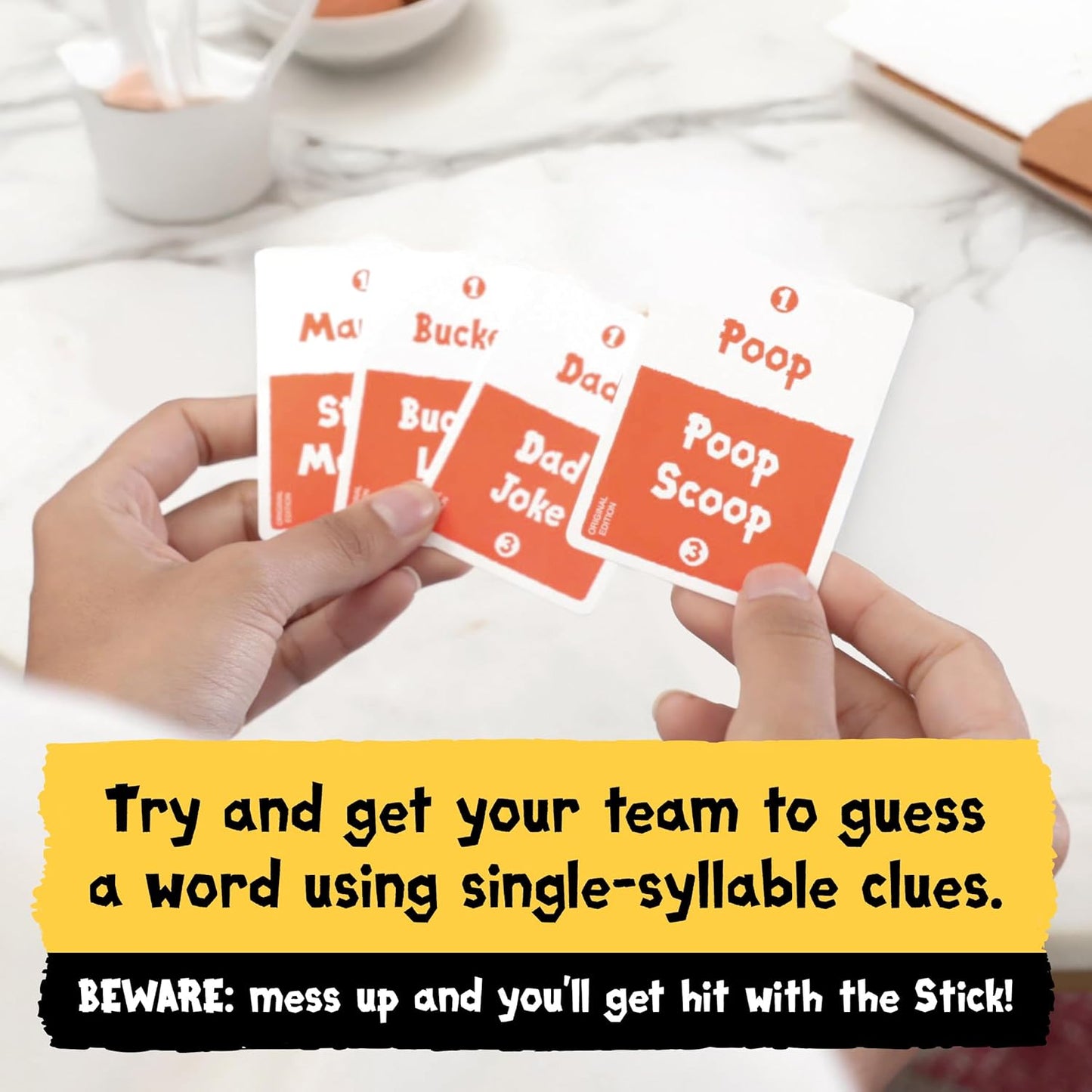 Exploding Kittens LLC Exploding Kittens Poetry for Neanderthals by Exploding Kittens - Card Games for Adults Teens & early-stage - Fun Family Games