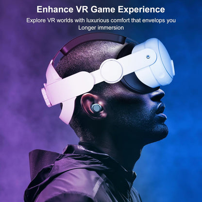 Saqico Head Strap For Meta Quest 3,Pressure-Free Elite Strap for Oculus Quest 3 Accessories Replacement, Adjustable Headband Soft Cushion VR Headset Enhanced Comfort &Balanced Fit for Longer immersion